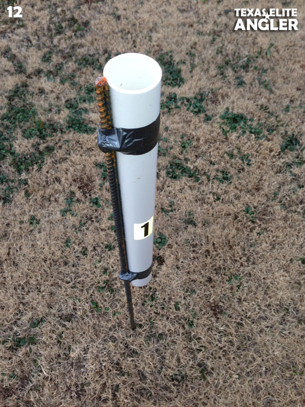 DIY Vertical bank fishing rod holder PVC 